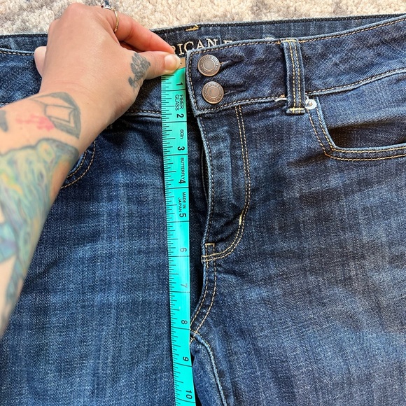 American Eagle Outfitters Artist Crop Stretch Jeans Size 10 - Picture 5 of 5